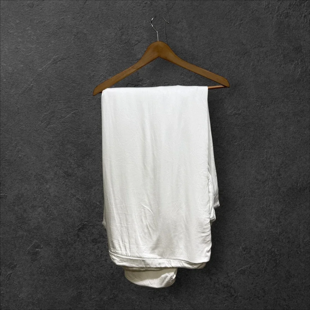 HUSH Duvet weighted blanket Cover White Queen Size 100‎ % Bamboo Fibers